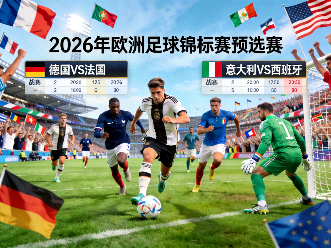 2026年欧洲足球锦标赛预选赛，多支欧洲强队争夺决赛圈名额的激烈比赛